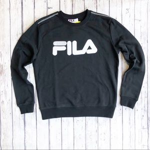 NWT Fila Alexa Crew Neck Sweatshirt in Black